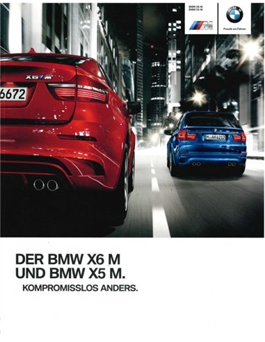 2011 BMW X5 M & X6 M BROCHURE GERMAN