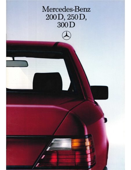 1985 MERCEDES BENZ E CLASS DIESEL BROCHURE DUTCH