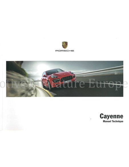 2013 PORSCHE CAYENNE OWNER'S MANUAL FRENCH