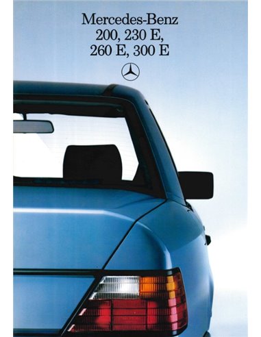 1985 MERCEDES BENZ E KLASSE PROSPEKT NIEDERLÄNDISCH