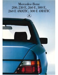 1986 MERCEDES BENZ E KLASSE BROCHURE DUITS