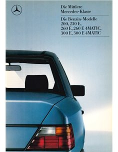 1986 MERCEDES BENZ E KLASSE PROSPEKT DEUTSCH