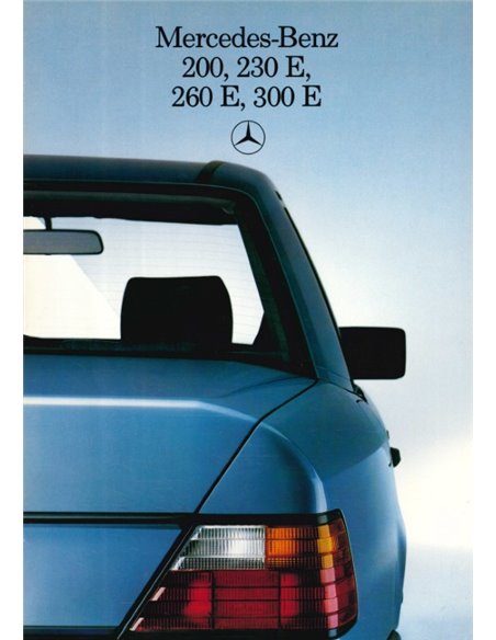 1986 MERCEDES BENZ E KLASSE PROSPEKT NIEDERLÄNDISCH
