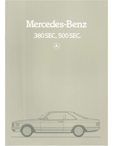 1986 MERCEDES BENZ E KLASSE BROCHURE ENGELS