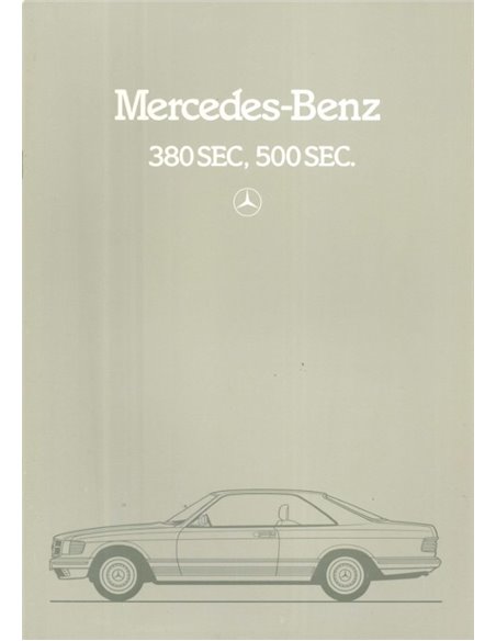 1986 MERCEDES BENZ E KLASSE BROCHURE ENGELS