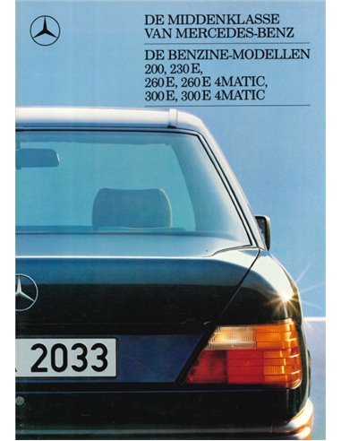 1987 MERCEDES BENZ E KLASSE PROSPEKT NIEDERLÄNDISCH