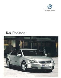 2005 VOLKSWAGEN PHAETON BROCHURE DUITS