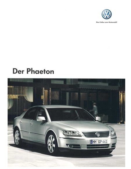 2005 VOLKSWAGEN PHAETON PROSPEKT DEUTSCH