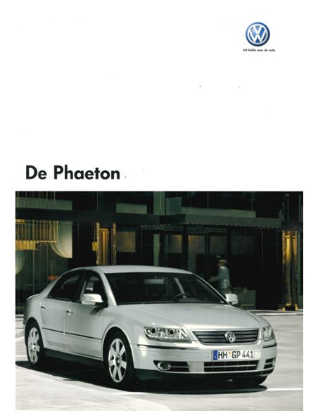 2005 VOLKSWAGEN PHAETON PROSPEKT NIEDERLANDISCH
