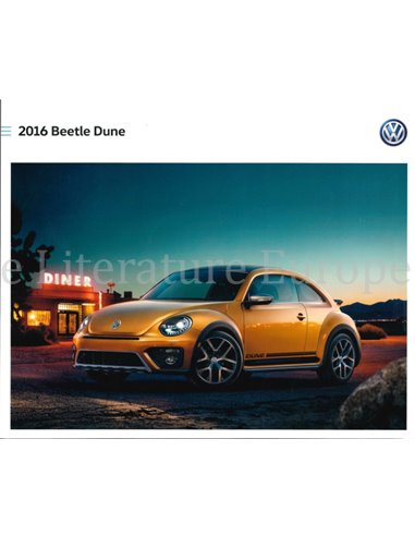2016 VOLKSWAGEN BEETLE DUNE  PROSPEKT ENGLISCH USA