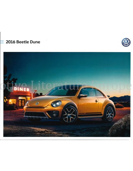 2016 VOLKSWAGEN BEETLE DUNE  PROSPEKT ENGLISCH USA