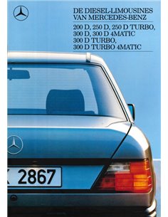 1988 MERCEDES BENZ E CLASS DIESEL BROCHURE DUTCH