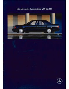 1989 MERCEDES BENZ E KLASSE SEDAN BROCHURE DUITS