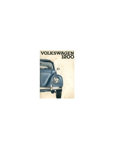 1965 VOLKSWAGEN KEVER 1200 INSTRUCTIEBOEK NEDERLANDS