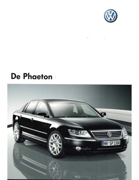 2007 VOLKSWAGEN PHAETON PROSPEKT NIEDERLANDISCH