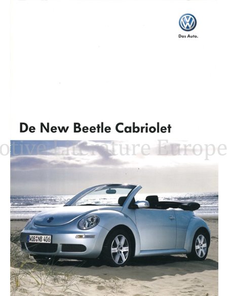 2008 VOLKSWAGEN NEW BEETLE CABRIOLET PROSPEKT NIEDERLÄNDISCH
