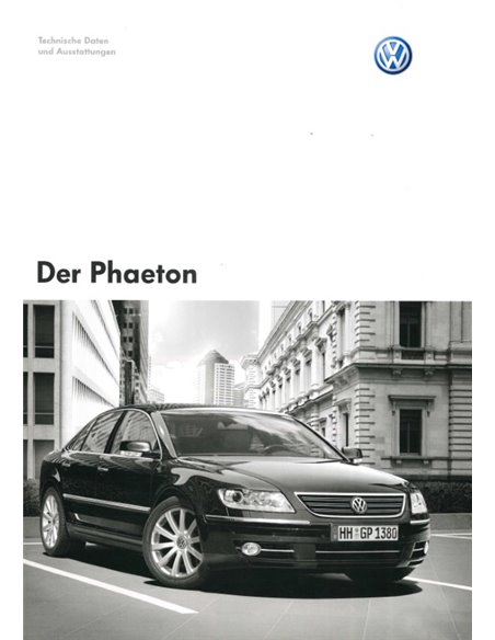 2007 VOLKSWAGEN PHAETON PROSPEKT DEUTSCH