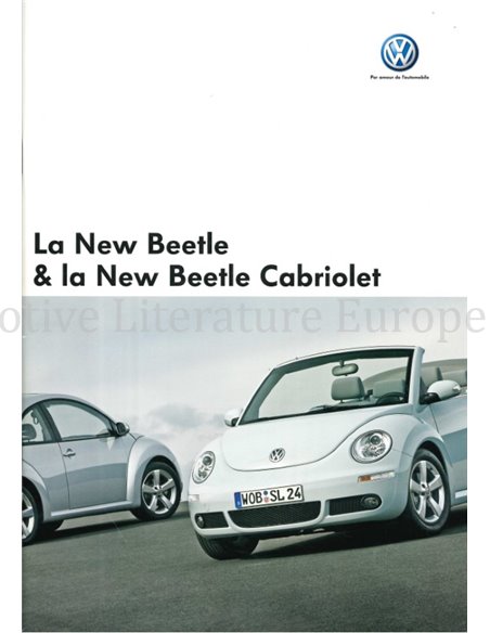 2005 VOLKSWAGEN NEW BEETLE, NEW BEETLE CABRIOLET PROSPEKT FRANZÖSISCH (BE)