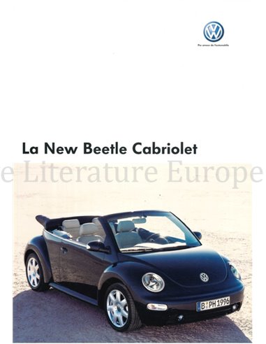2005 VOLKSWAGEN NEW BEETLE CABRIOLET BROCHURE FRENCH (BE)