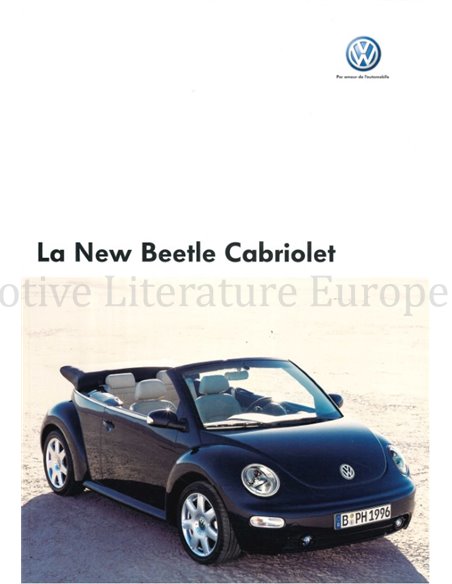 2005 VOLKSWAGEN NEW BEETLE CABRIOLET BROCHURE FRANS (BE)