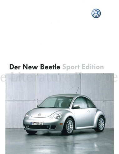2004 VOLKSWAGEN NEW BEETLE SPORT EDITION  BROCHURE DUITS