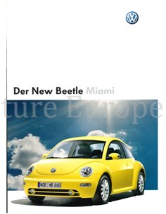 2004 VOLKSWAGEN NEW BEETLE SPORT MIAMI  BROCHURE DUITS