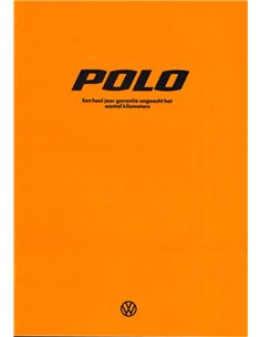 1976 VOLKSWAGEN POLO PROSPEKT NIEDERLÄNDISCH