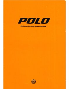 1976 VOLKSWAGEN POLO BROCHURE DUITS