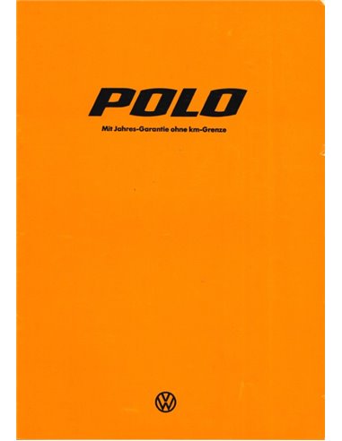 1976 VOLKSWAGEN POLO PROSPEKT DEUTSCH