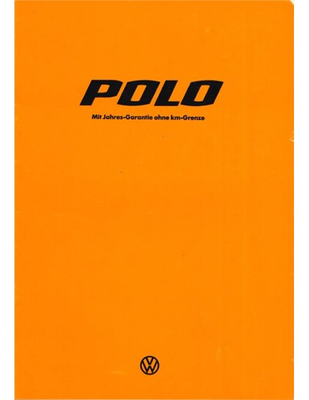 1976 VOLKSWAGEN POLO BROCHURE GERMAN