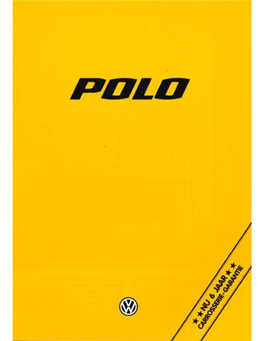 1980 VOLKSWAGEN POLO PROSPEKT NIEDERLÄNDISCH