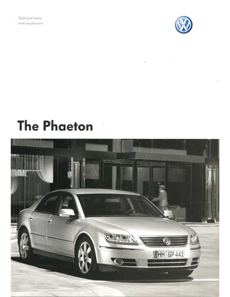 2004 VOLKSWAGEN PHAETON BROCHURE ENGELS