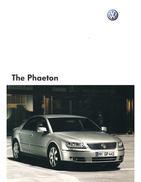 2004 VOLKSWAGEN PHAETON PROSPEKT ENGLISCH