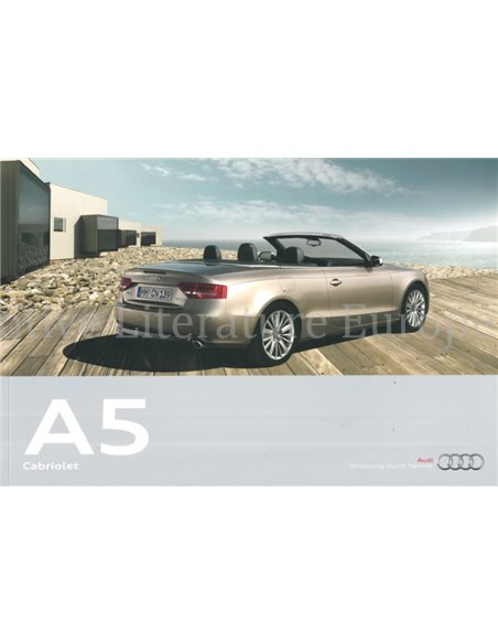 2009 AUDI A5 CONVERTIBLE BROCHURE FRENCH