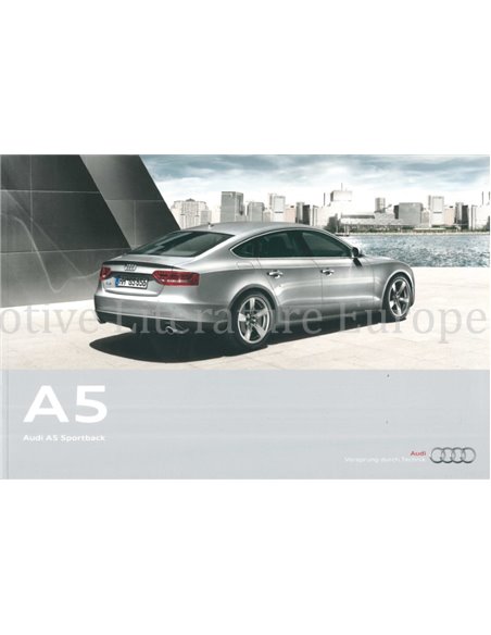 2010 AUDI A5 SPORTBACK BROCHURE FRENCH (BE)