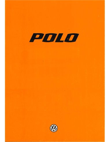 1976 VOLKSWAGEN POLO PROSPEKT FRANZÖSISCH