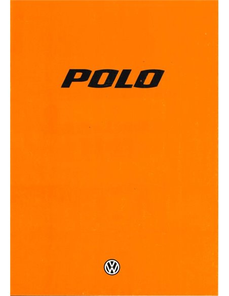 1976 VOLKSWAGEN POLO PROSPEKT FRANZÖSISCH
