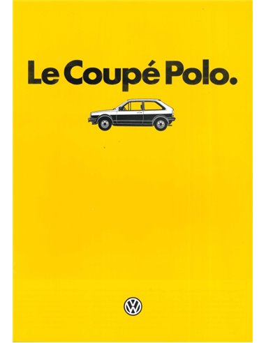 1985 VOLKSWAGEN POLO COUPE BROCHURE FRENCH