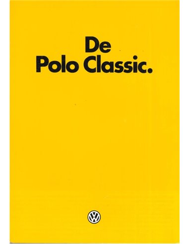 1983 VOLKSWAGEN POLO CLASSIC PROSPEKT NIEDERLÄNDISCH