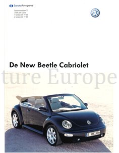 2004 VOLKSWAGEN NEW BEETLE CABRIOLET BROCHURE DUTCH