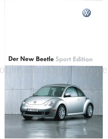 2003 VOLKSWAGEN NEW BEETLE SPORT EDITION PROSPEKT DEUTSCH