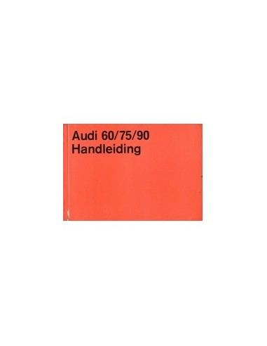 1970 AUDI 60 /  75 /  90 INSTRUCTIEBOEKJE NEDERLANDS