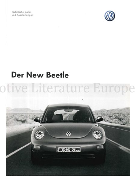 2003 VOLKSWAGEN NEW BEETLE PROSPEKT DEUTSCH