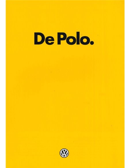 1981 VOLKSWAGEN POLO PROSPEKT NIEDERLÄNDISCH