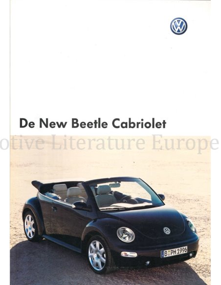 2003 VOLKSWAGEN NEW BEETLE CABRIOLET PROSPEKT NIEDERLÄNDISCH
