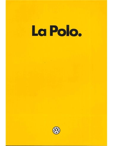 1982 VOLKSWAGEN POLO PROSPEKT NIEDERLÄNDISCH