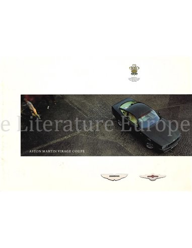 1990 ASTON MARTIN VIRAGE COUPE BROCHURE FRENCH