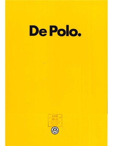 1982 VOLKSWAGEN POLO BROCHURE DUTCH