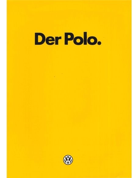 1985 VOLKSWAGEN POLO BROCHURE NEDERLANDS