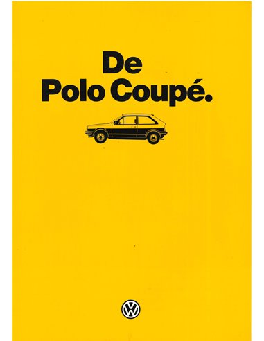 1985 VOLKSWAGEN POLO COUPE BROCHURE DUTCH